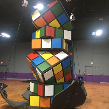 Surge Adventure Park - Wall climbing on a Rubix Cube - Trampoline Parks Near Me - Jacksonville, Florida Surge Adventure Park - Wall climbing on a Rubix Cube - Trampoline Parks Near Me - Jacksonville, Florida