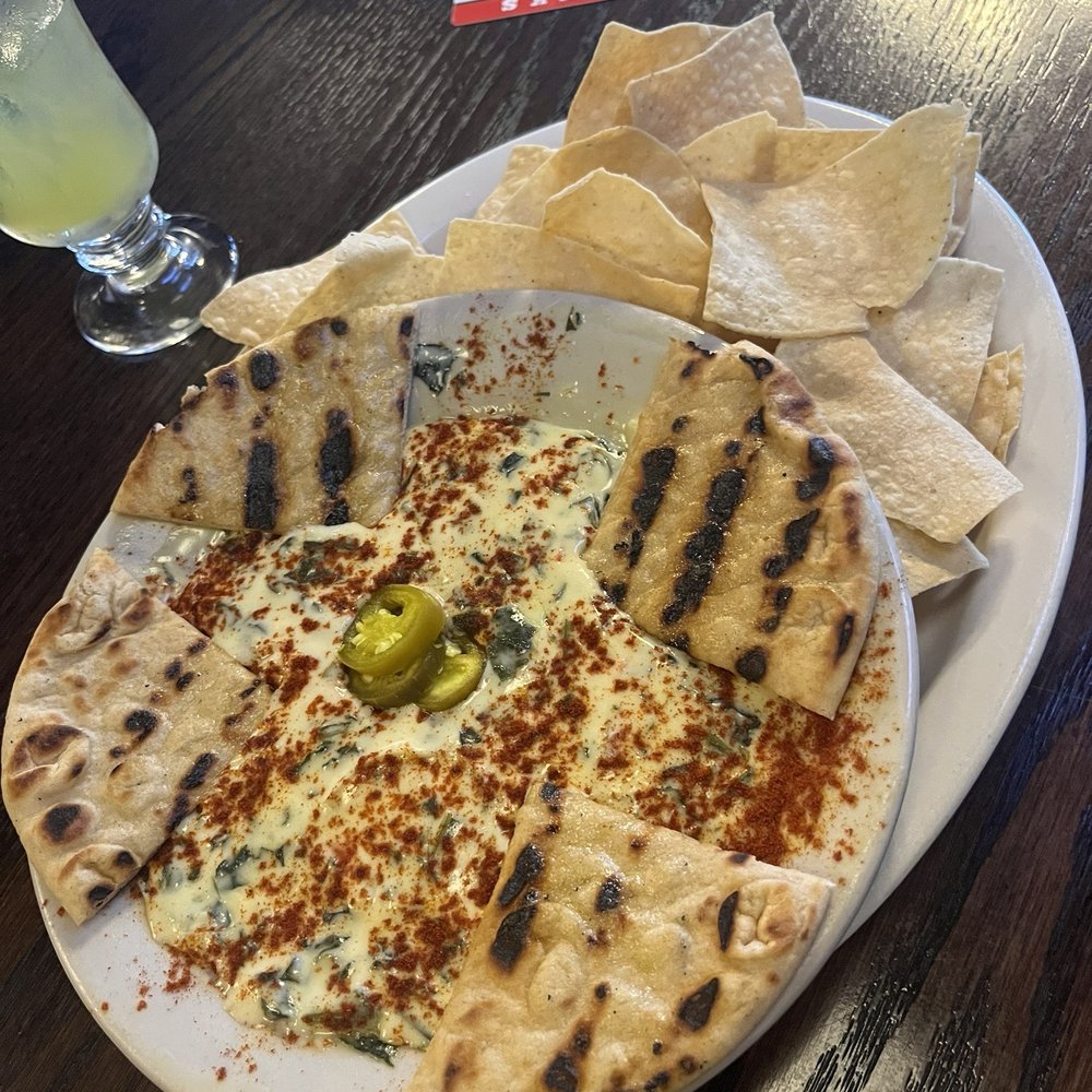 Union Jack Pub - Spinach Artichoke con Queso - Pizza Near Me - Indianapolis, Indiana Union Jack Pub - Spinach Artichoke con Queso - Pizza Near Me - Indianapolis, Indiana