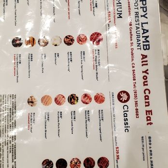 Happy Lamb Hot Pot - Menu - Chinese Near Me - Dublin, California
