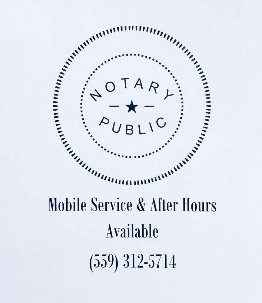 MOBILE NOTARY PUBLIC Updated May 2024 4244 E Kings Canyon Rd