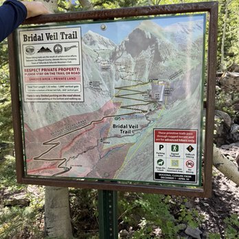 Bridal Veil Falls trail - Hiking Near Me