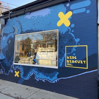 Side Biscuit - Awesome mural by Gary Horton - Chicken Wings Near Me - Ann Arbor, Michigan