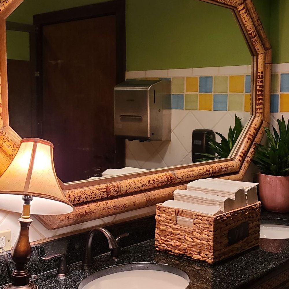 Bahama Breeze - The bathroom! Well stocked & clean - Caribbean Near Me - Duluth, Georgia