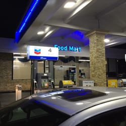 Chevron - I've never seen it crowded here & it's one of the cheapest gas stations around.