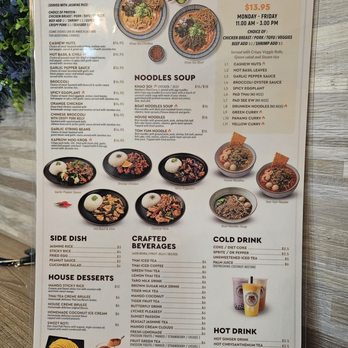 Fire Tiger Thai Food - Menu - 2/2 - Thai Near Me - Whittier, California