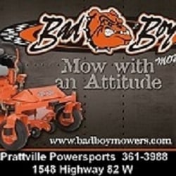 Prattville Powersports - Prattville Powersports is a service center (sales/repair) for Bad Boy Mowers.