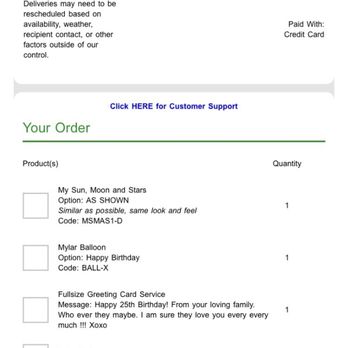 White Bear Floral Shop - What I paid for my terrible service. - Florists Near Me - White Bear Lake, Minnesota