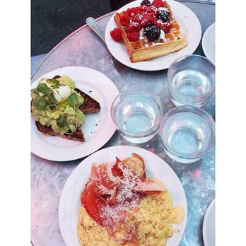 Buvette - Jambon Cru (steamed eggs, prosciutto w/ shaved parmesan), Avacado toast, French toast - French Near Me - New York, New York