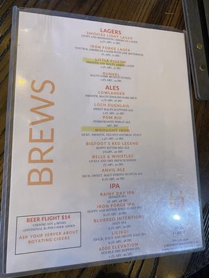 Menu photo 5 Iron Forge Brewing Co. Sevierville, TN