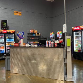 Surge Adventure Park - snack area between party room entrance and bathrooms - Trampoline Parks Near Me - Virginia Beach, Virginia