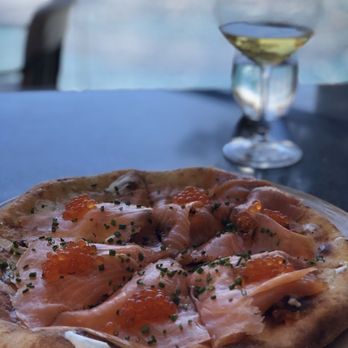 Spago - Salmon pizza - New American Near Me - Las Vegas, Nevada