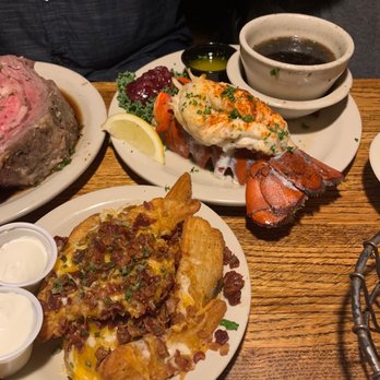 Bynum's Steakhouse - Lobster tail and steak fries - Steakhouses Near Me - Indianapolis, Indiana