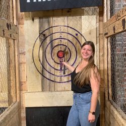 Craft Axe Throwing- Omaha - Bullseye!