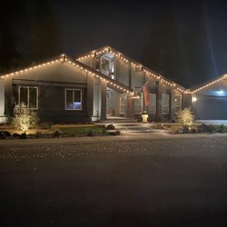 Light Um Up Holiday Style - The Christmas lights they installed.