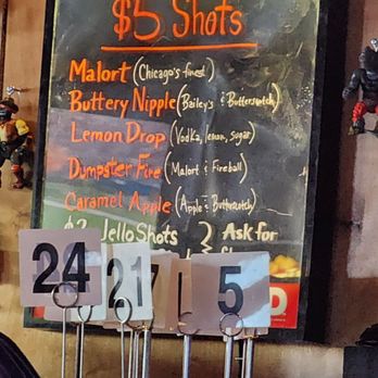 Jerry’s Tavern - 5 dollar shot menu (and jello and pudding on bottom) - Bars Near Me - Portland, Oregon Jerry’s Tavern - 5 dollar shot menu (and jello and pudding on bottom) - Bars Near Me - Portland, Oregon
