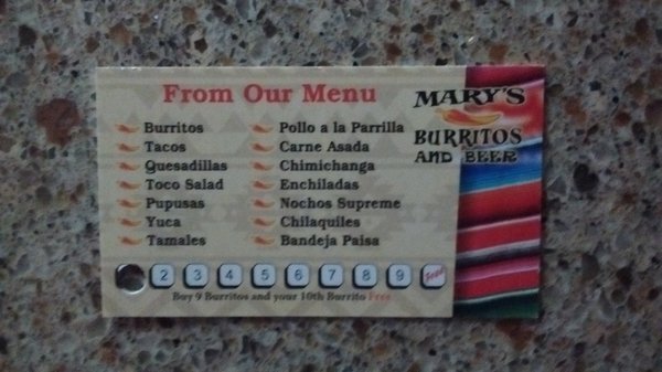 Menu photo 1 Mary’s Burrito Hendersonville, NC Menu photo 1 Mary’s Burrito Hendersonville, NC