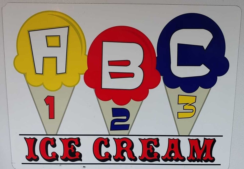 ABC 123 Ice Cream Logo