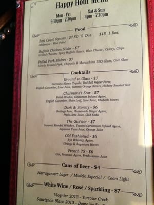 Menu photo 8 The Summit Bar New York, NY