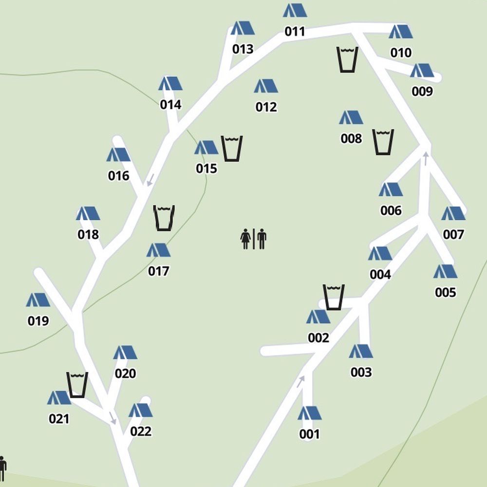 Barton Flats Campground - Map of campsites - Campgrounds Near Me - San Bernardino, California