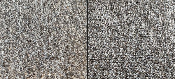 30 year old carpet - We offer carpet & hard floor cleaning & refinishing. This photo is a before and after of 30 year old basement carpet after our cleaning. Check out www.castlewoodcleaners.com for videos of what we extracted this this carpet and others. 30 year old carpet - We offer carpet & hard floor cleaning & refinishing. This photo is a before and after of 30 year old basement carpet after our cleaning. Check out www.castlewoodcleaners.com for videos of what we extracted this this carpet and others.