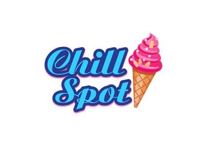 Chill Spot Ice Cream Parlor Logo