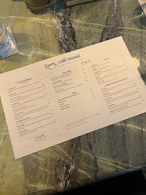 Menu photo 8 Café Maud New York, NY Menu photo 8 Café Maud New York, NY
