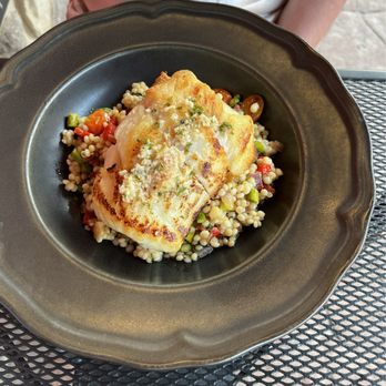 Bold American Fare - Stuffed flounder with crab  meat with risotto. - Steakhouses Near Me - Algonquin, Illinois