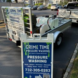 Grime Time Pressure Washing - Our pressure and soft wash trailer set up!