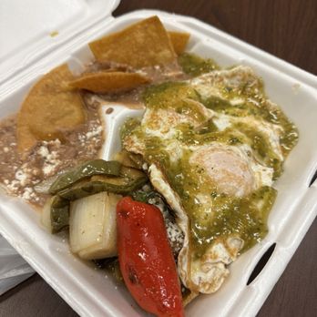 El Mora Restaurant - Chilaquiles Plate - Verdes - Mexican Near Me - Palmdale, California
