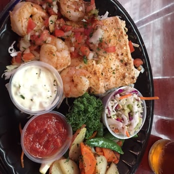 Tin Fish - Grilled mahi and shrimp - New American Near Me - Sunrise, Florida Tin Fish - Grilled mahi and shrimp - New American Near Me - Sunrise, Florida