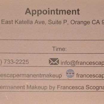 Permanent Makeup by Francesca - Permanent Makeup Near Me - Orange, California