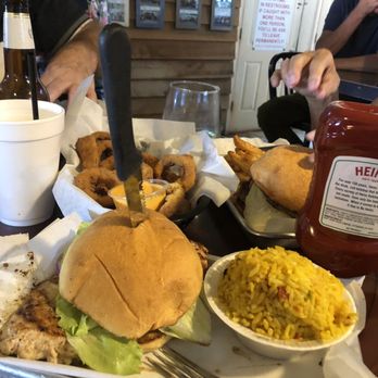Dead Bob's - Grilling chicken sandwich with beans and w - American Near Me - St. Petersburg, Florida Dead Bob's - Grilling chicken sandwich with beans and w - American Near Me - St. Petersburg, Florida