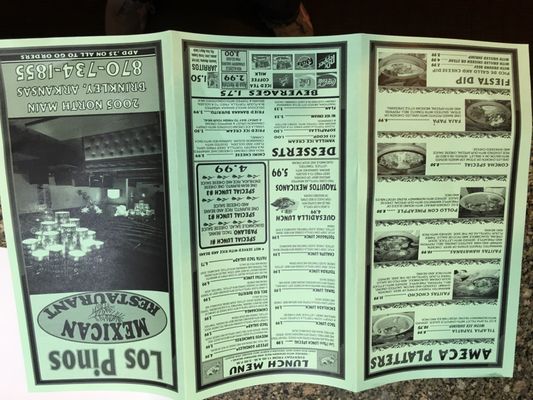 Menu photo 4 Los Pinos Brinkley, AR