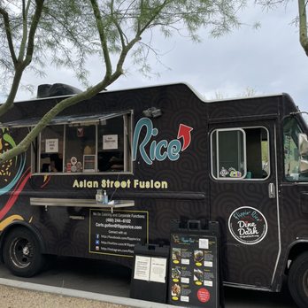 Flippin' Rice -  food truck parked in a parking lot - Asian Fusion Near Me - Mesa, Arizona