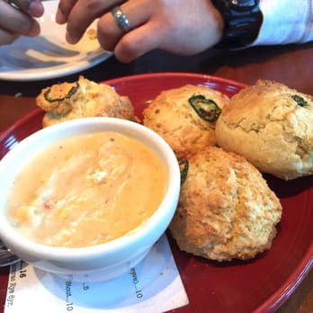 Whiskey Cake - Jalapeño biscuits with sausage gravy. - New American Near Me - Plano, Texas
