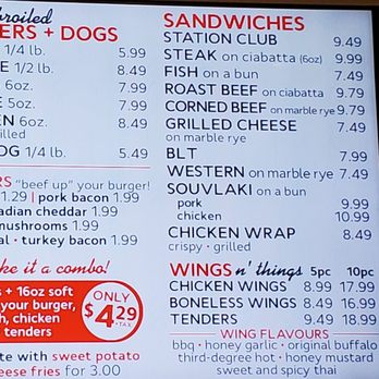 Markham Station - a menu for a burger and a sandwich - Italian Near Me - Richmond Hill, Ontario Markham Station - a menu for a burger and a sandwich - Italian Near Me - Richmond Hill, Ontario