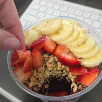 Juice It Up! - Hair in my acai bowl - Juice Bars & Smoothies Near Me - Huntington Beach, California Juice It Up! - Hair in my acai bowl - Juice Bars & Smoothies Near Me - Huntington Beach, California