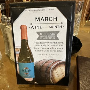 Pecos Flavors Winery + Bistro - Wine of the month special - Wineries Near Me - Roswell, New Mexico