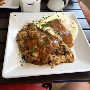 Anuenue Cafe - Their take on the loco moco! So delicious! - Cafes Near Me - Koloa, Hawaii