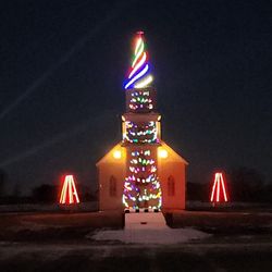 Country Apple Orchard - Great Lightshow!