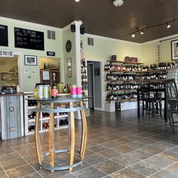 Front counter and bottles for purchase