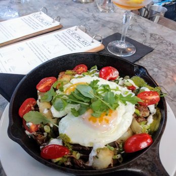 The Ice Plant - Brisket hash, got a mediocre review from boyfriend - Cocktail Bars Near Me - St. Augustine, Florida