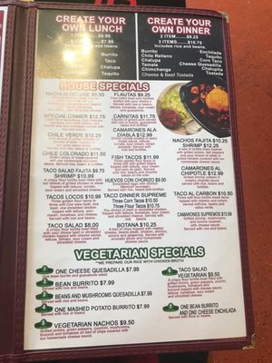 Menu photo 6 Pancho Villa Lake City, MI