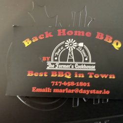 Back Home BBQ - Business card