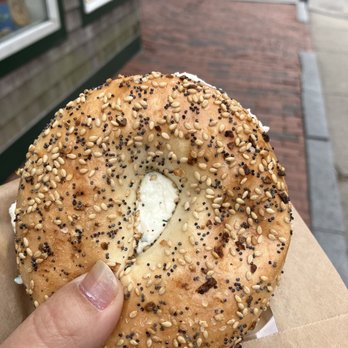 Kaffeology - The most delicious bagel I had in a while - Coffee & Tea Near Me - Newport, Rhode Island