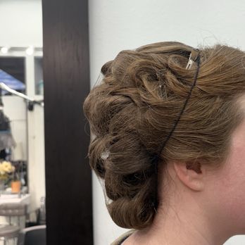 Salon ONE 9 - Curls pinned - Makeup Artists Near Me - Walnut, California