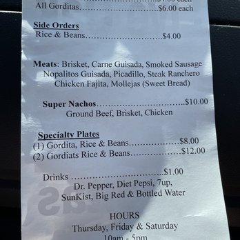 Live Oak Drive Thru - Menu - Tex-Mex Near Me - Uvalde, Texas