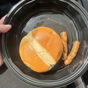 Denny's - Kids Jr. Cheeseburger and sausage side - Diners Near Me - El Cajon, California