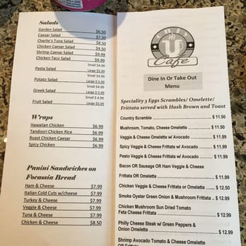 Only U Cafe - the menu and prices - Breakfast & Brunch Near Me - Vancouver, British Columbia