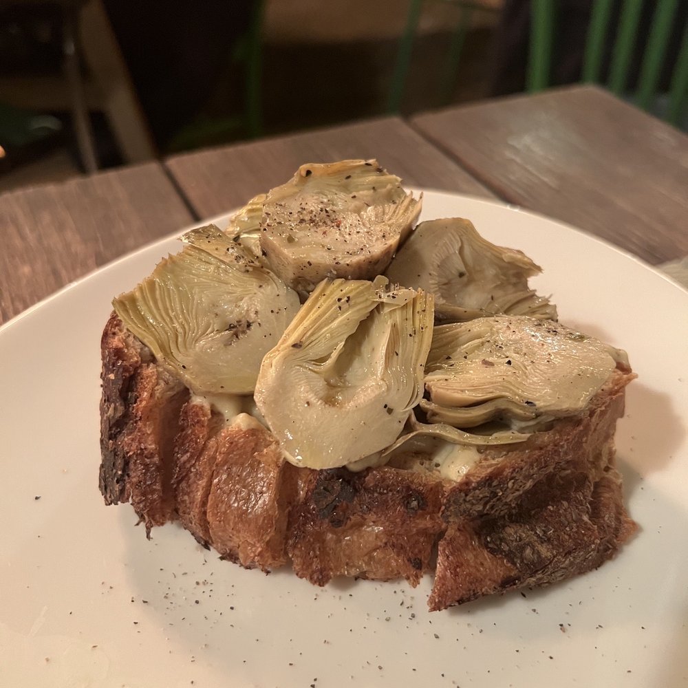 Terre - Artichokes crostino - Italian Near Me - Brooklyn, New York Terre - Artichokes crostino - Italian Near Me - Brooklyn, New York